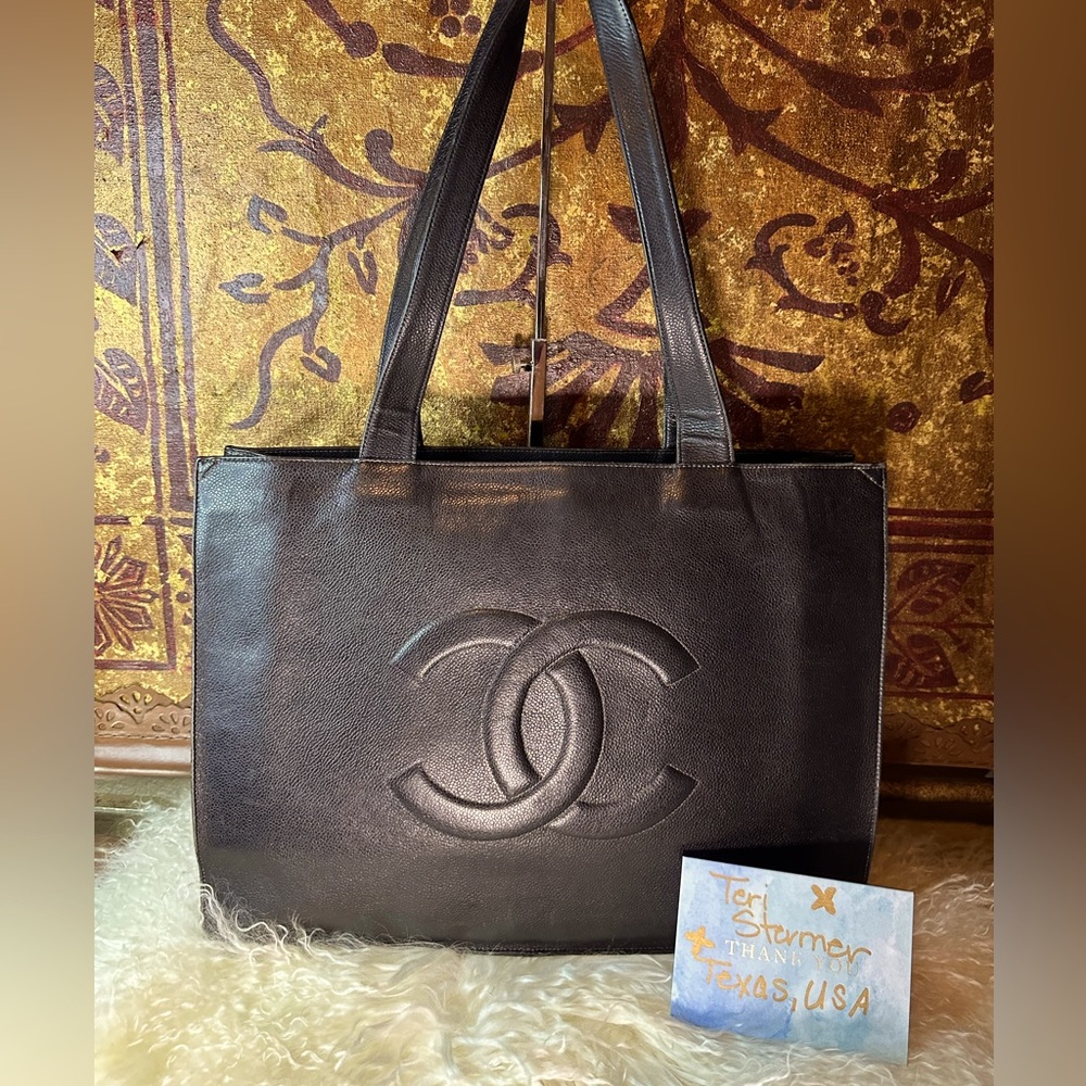 Chanel Vintage Timeless Shopping
Tote Caviar